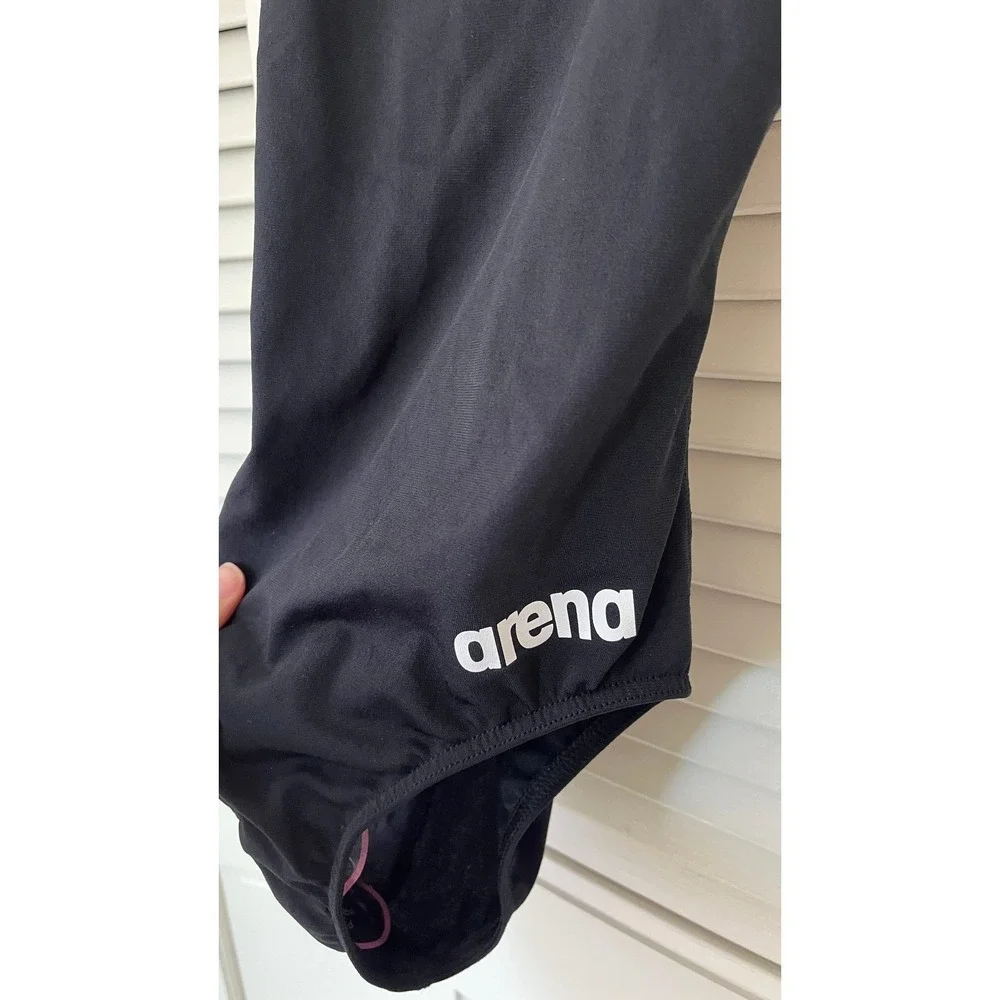 NWT Arena Team Light Drop Solid‎ Back One Piece Swimsuit Sz 26